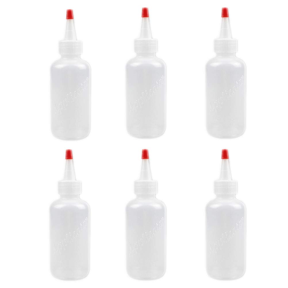 Beaupretty 4oz Refillable Plastic Squeeze Bottles (6 Pack) - Leak Proof Dispenser for Lotions, Shampoos & Massage Oils | Perfect for Salons, DIY Beauty & Travel Toiletries