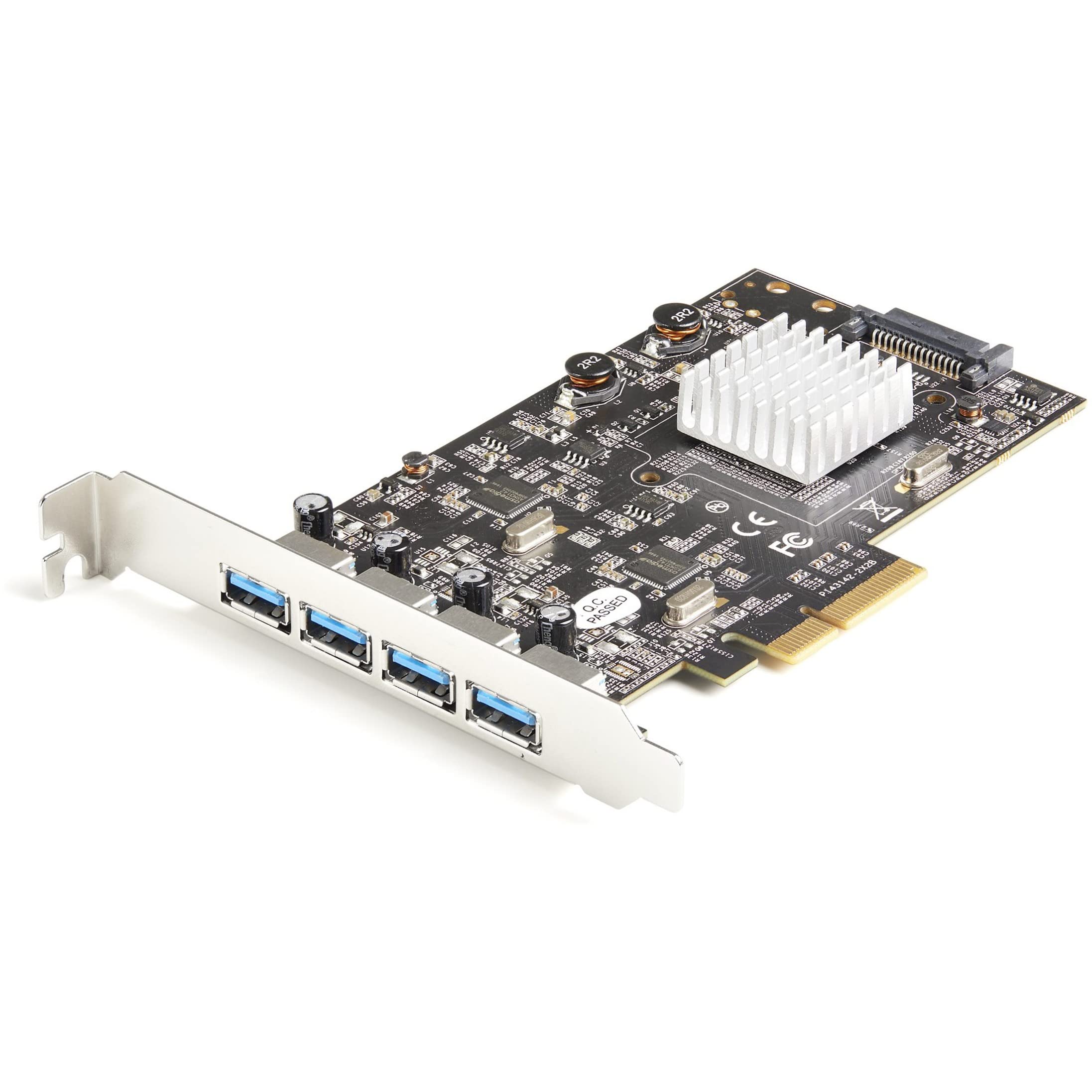 StarTech.com 4-Port USB 3.2 Gen 2 PCIe Expansion Card - 10Gbps High-Speed USB-A Adapter with Dual Controllers - Compatible with Windows, Mac & Linux (PEXUSB314A2V2) - Perfect for Gaming PCs, Workstations & Server Expansion