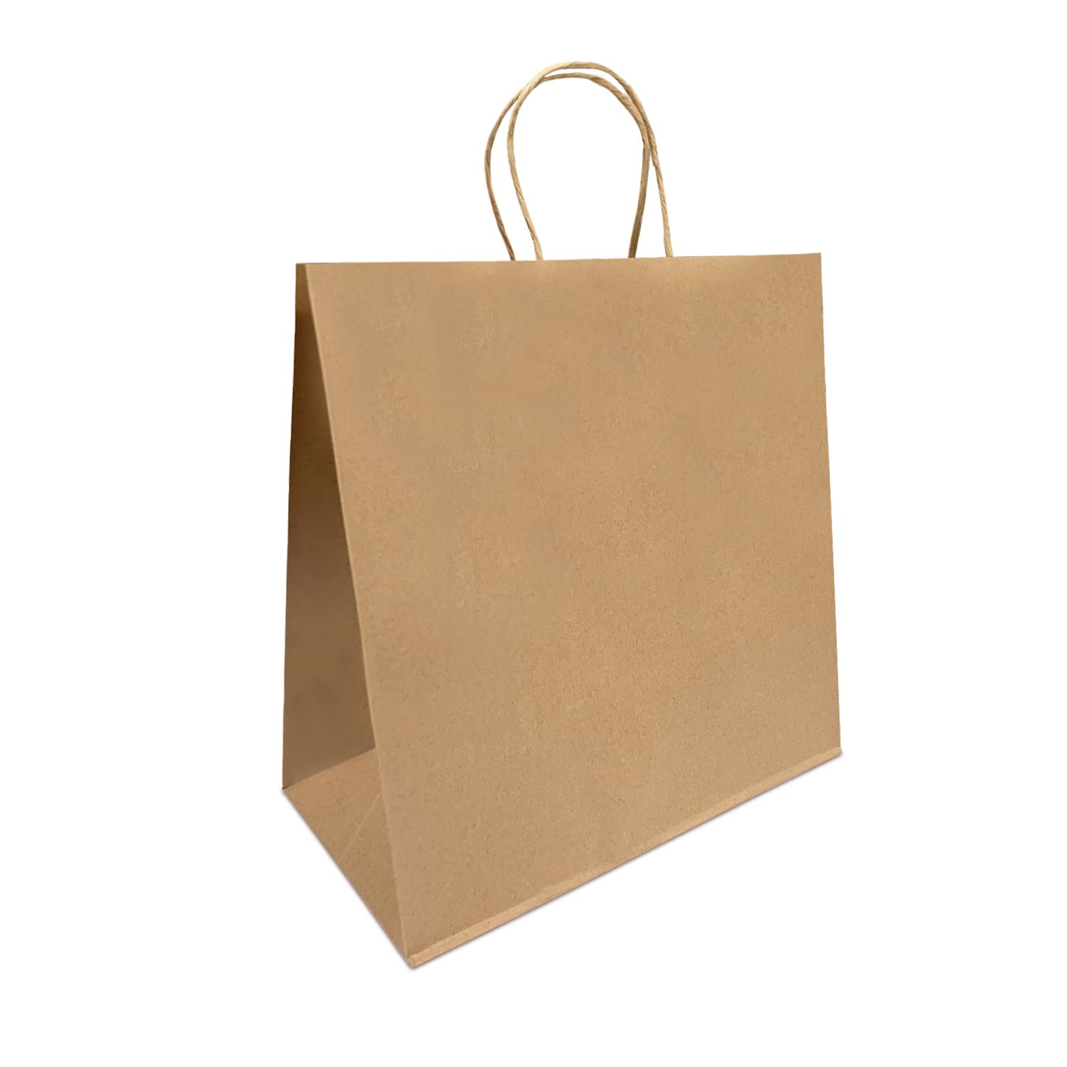 Eco-Friendly Kraft Paper Bags with Handles - 250 Pack (13x7x13 Inches) | Reusable Gift, Shopping, Party & Retail Bags | Sustainable Packaging for Gifts, Events & Stores | Perfect for Weddings, Birthday Parties & Eco-Conscious Retailers