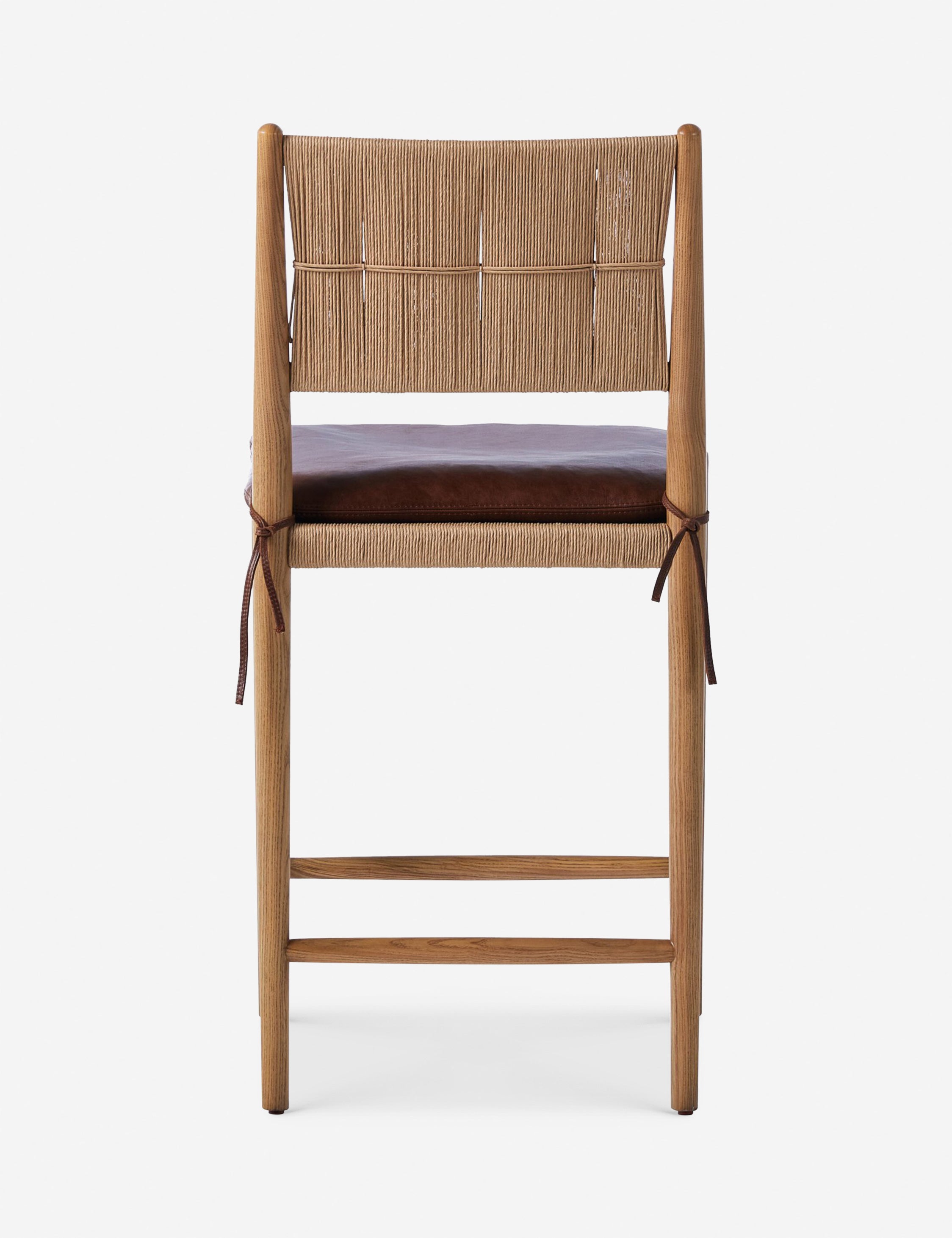 Dara Bar and Counter Stool by Amber Lewis x Four Hands - Modern Kitchen & Dining Stools for Home Bar, Breakfast Nook, and Restaurant Use