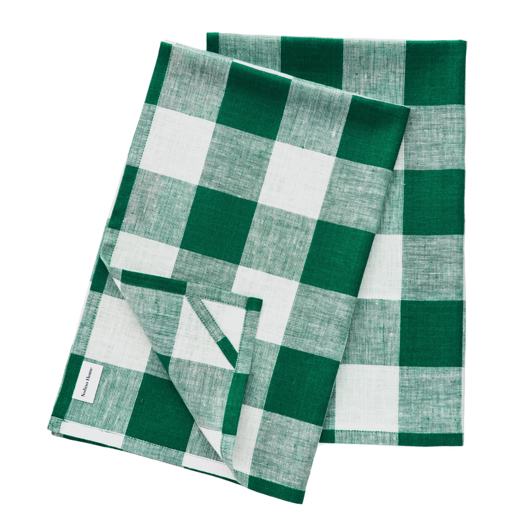 Buffalo Check Cotton Kitchen Towels Set of 2 - Absorbent & Durable Dish Cloths for Drying Dishes, Cleaning Countertops & Kitchen Decor - Red & Black Plaid Design