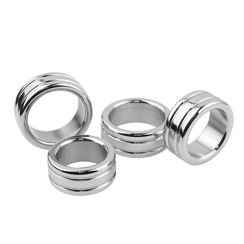 Premium Metal Cock Ring for Men - Erection Enhancer & Delay Control Device - Couples Sex Toy for Enhanced Pleasure & Performance - Perfect for Sensual Play & Intimate Wellness