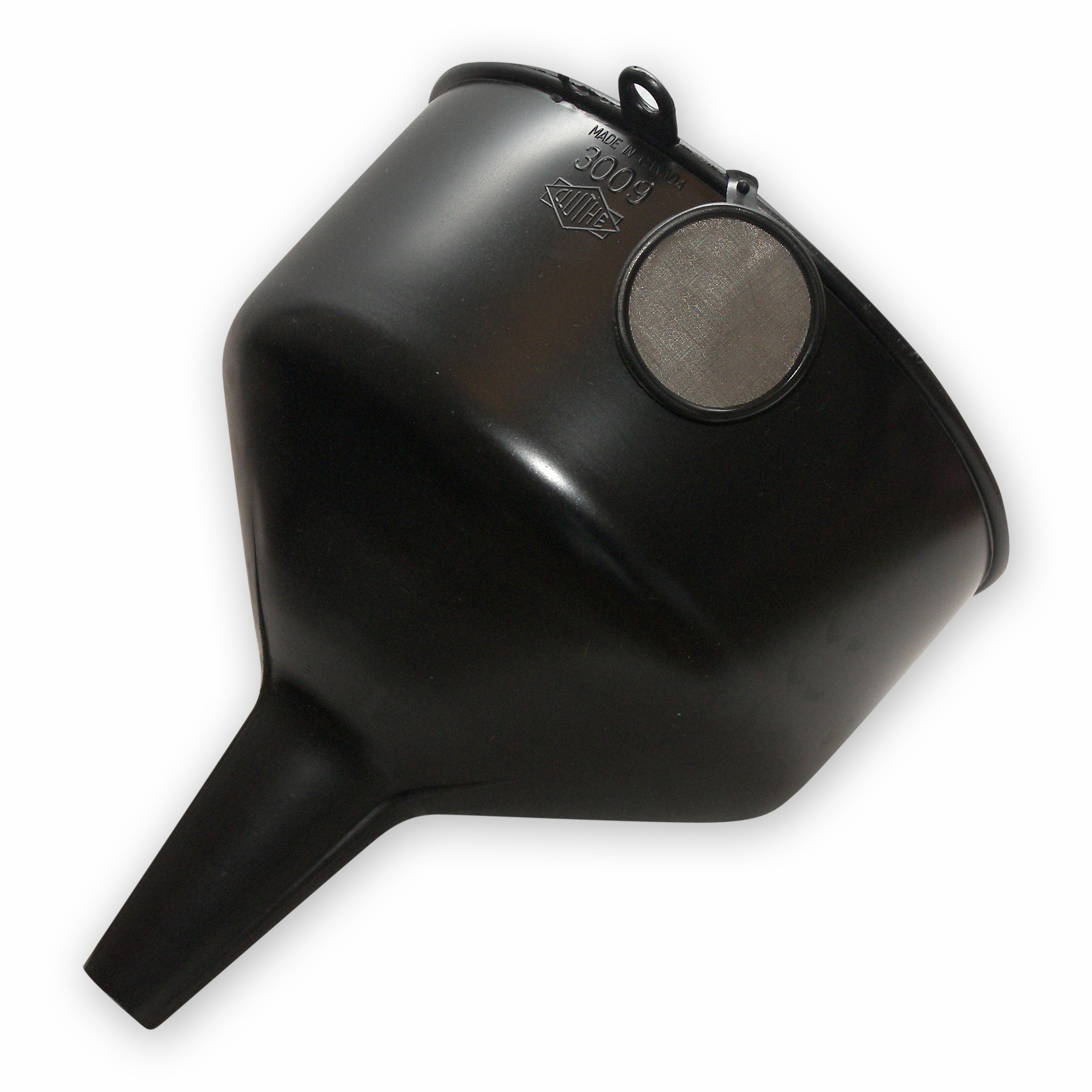 Funnel King 90092 Heavy Duty 144-Oz Polyethylene Funnel - Black, Multi-Purpose for Automotive Fluids, Home Brewing & Industrial Use