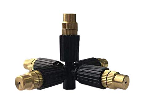 Premium Copper Nozzle 5-Head Atomizing Sprinkler - Pack of 3 for Garden, Lawn & Plant Misting - Durable Metal Water Sprayer for Efficient Irrigation & Cooling
