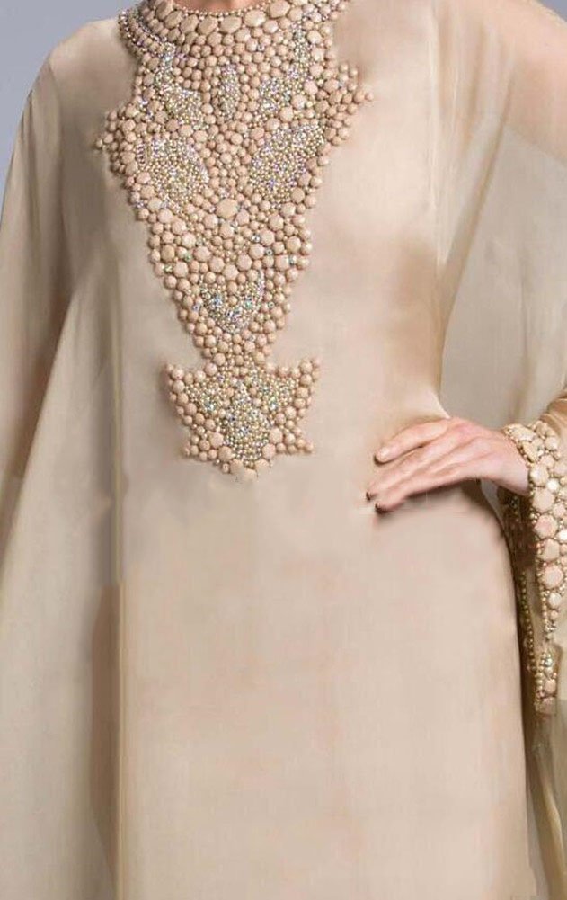 Muslim Evening Dresses with Beaded Crystals for Women - Elegant Prom & Mother Dresses