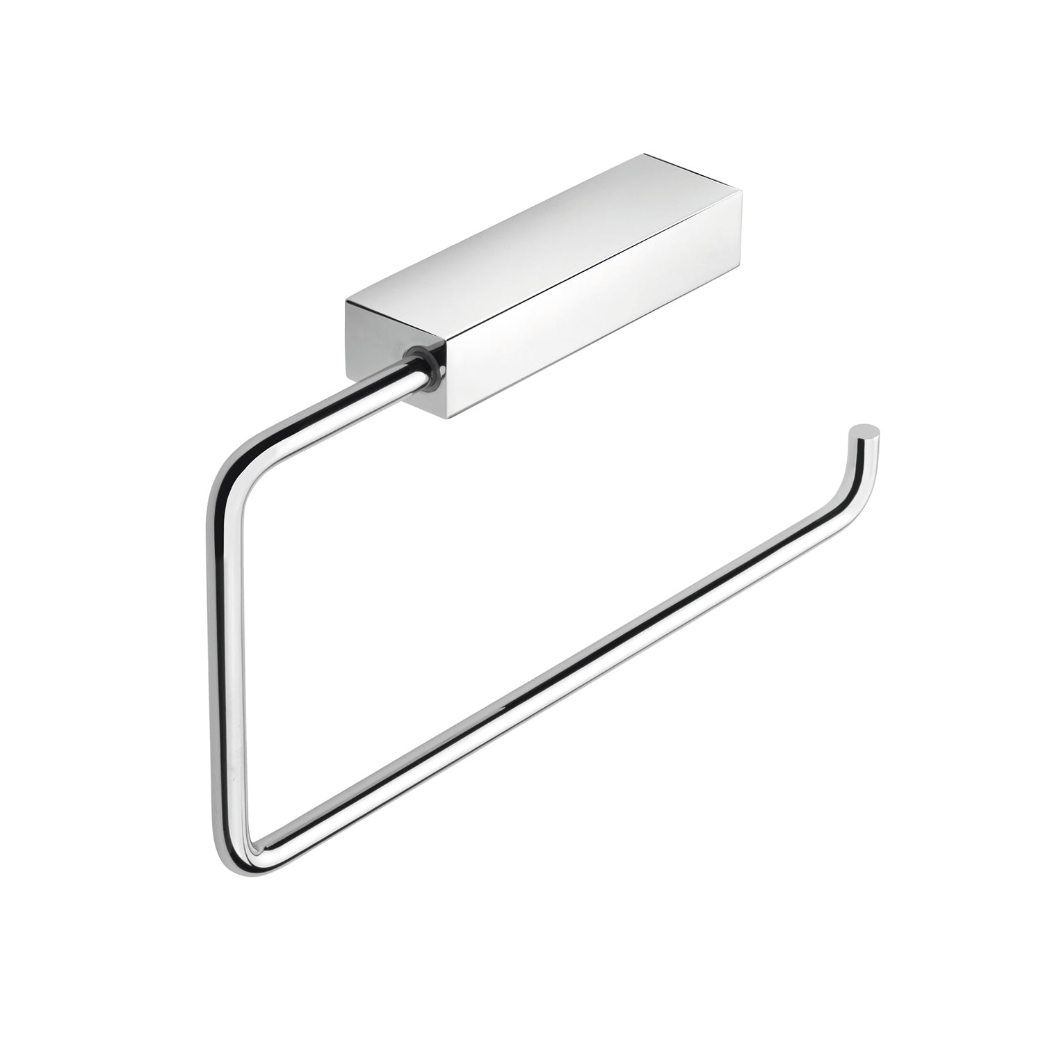 COSMIC Premium Brass Wall Mounted Towel Ring with Chrome Finish - 9 1/16 x 4 1/2 x 1 3/16 Inches - Bathroom Accessory for Modern & Luxury Home Decor (2290171)