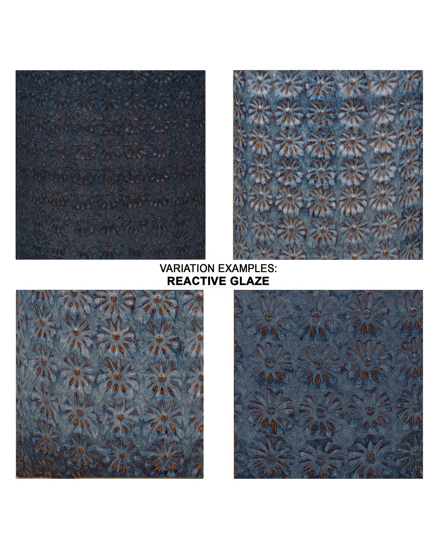 Blue Wildflower Side Table - Small Accent Table for Living Room, Bedroom, or Patio Decor