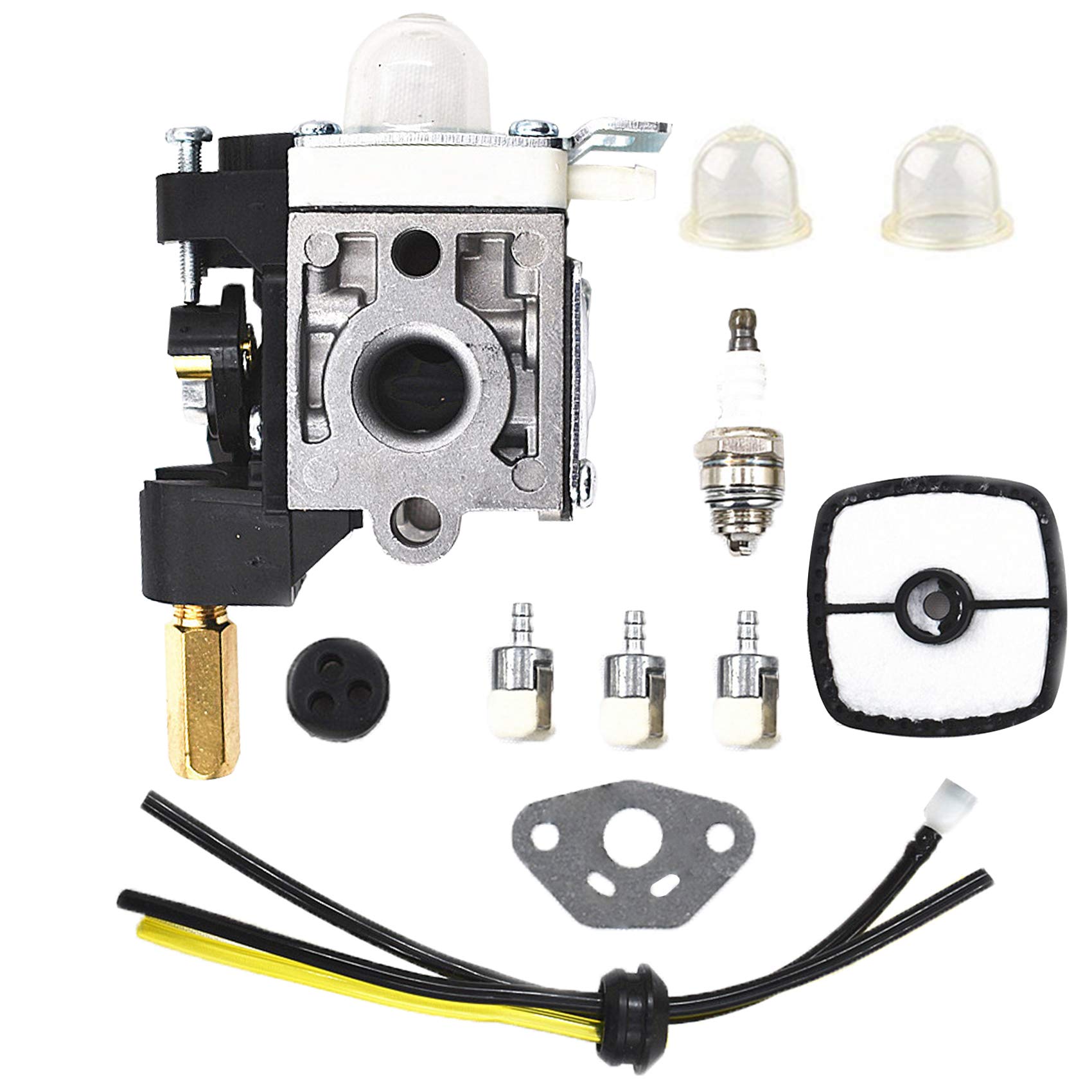Echo Trimmer Carburetor Replacement SRM210 PE200 - Compatible with GT200 GT201i HC150 HC151 PE201 PPF210 PPF211 SRM211 - Includes Rebuild Kits - Perfect for Weed Eater, Brushcutter & Edger Maintenance