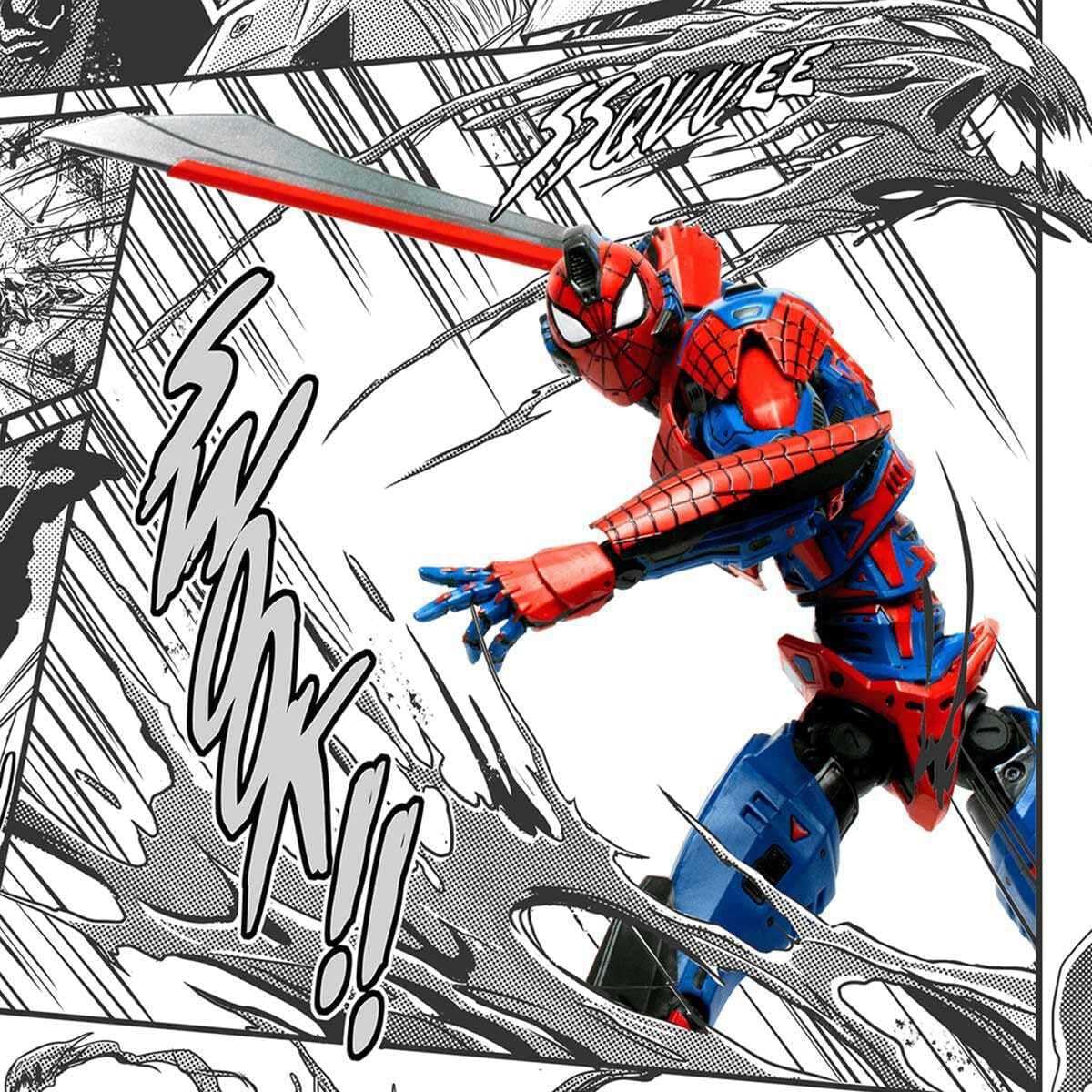 Mecha Marvel's Spider-Man Action Figure - Multicolor Collectible Toy for Kids & Adults | Perfect for Display, Gifts, and Superhero Play Scenes