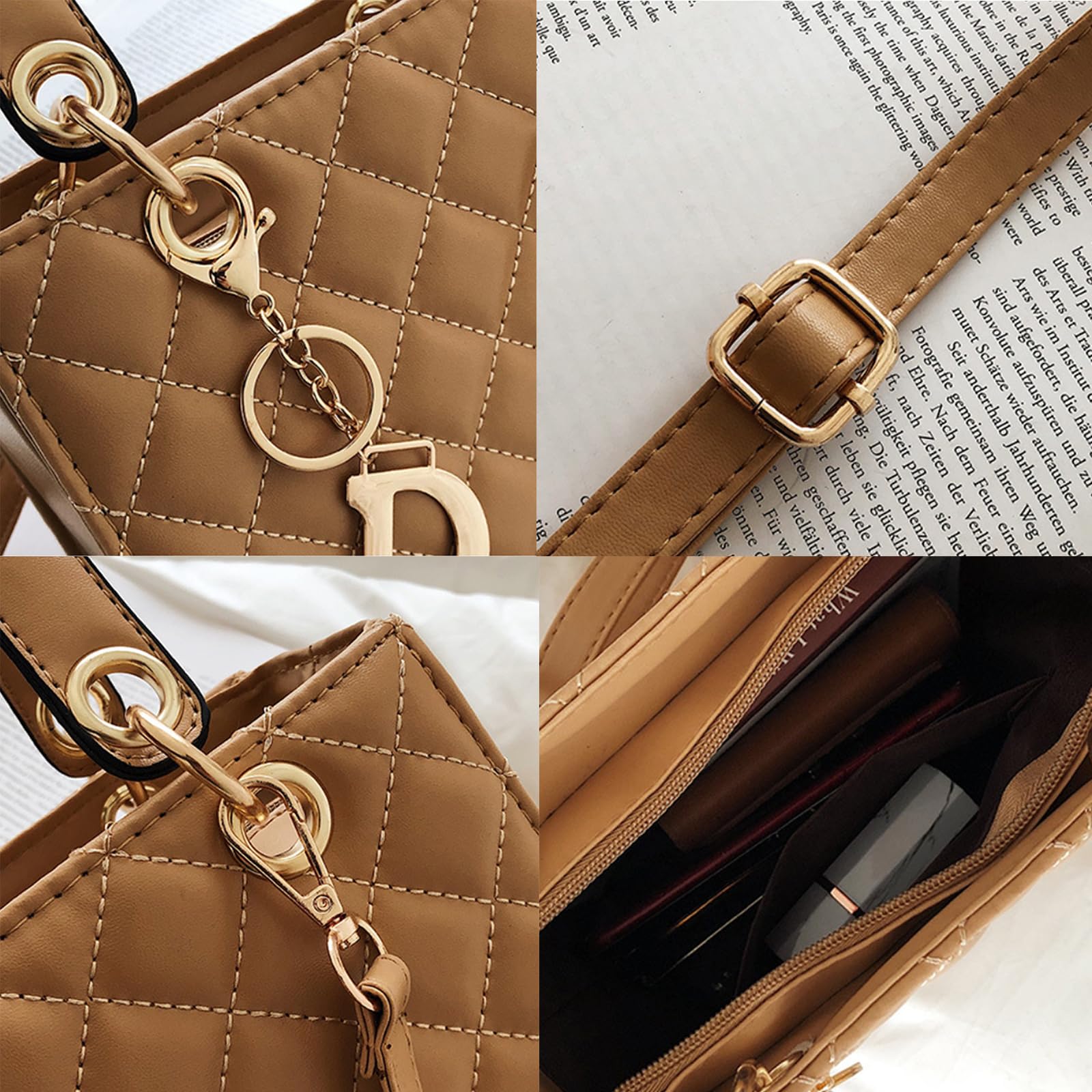 Stylish Faux Leather Crossbody Bag for Women - Trendy Square Shoulder Purse, Fashionable Casual Handbag - Perfect for Work, Travel & Everyday Use