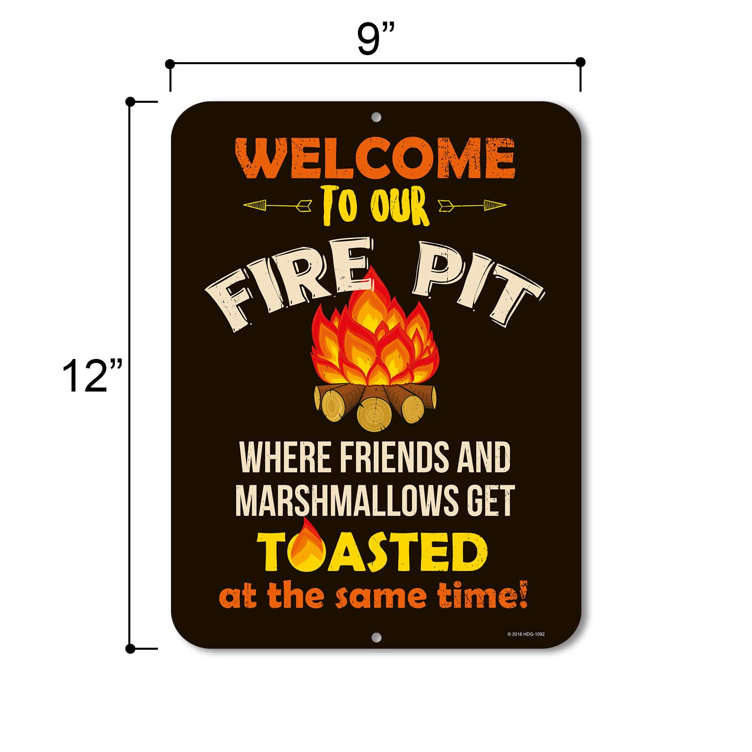 Funny Camping Signs - Welcome to Our Fire Pit Decor for Outdoor Gatherings