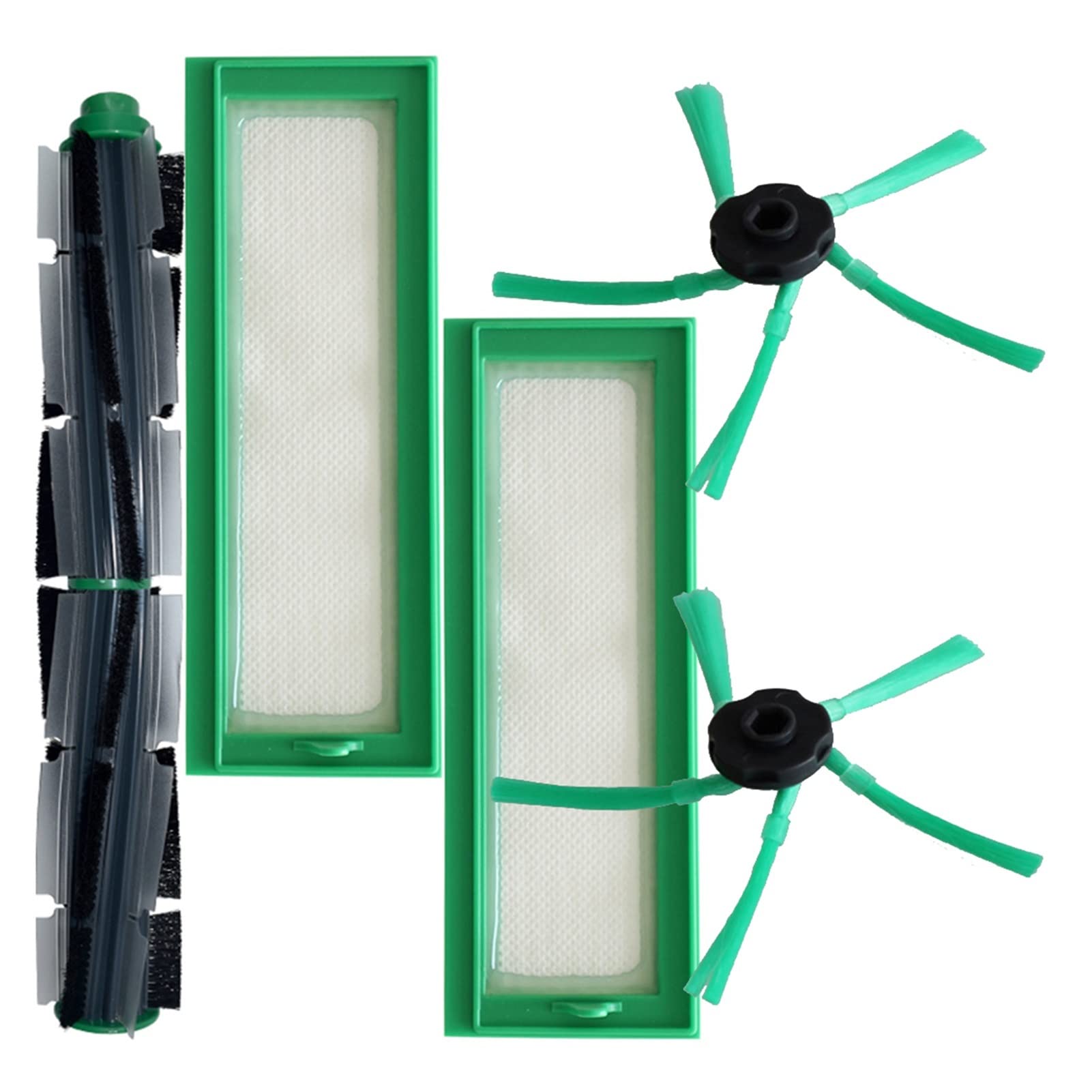 Vorwerk VR200 VR300 Vacuum Cleaner Replacement Parts - Round Brush, Side Brush & Filter Kit for Household Cleaning | Compatible with VR 200 300 Models | Perfect for Deep Cleaning Carpets, Hard Floors & Pet Hair Removal
