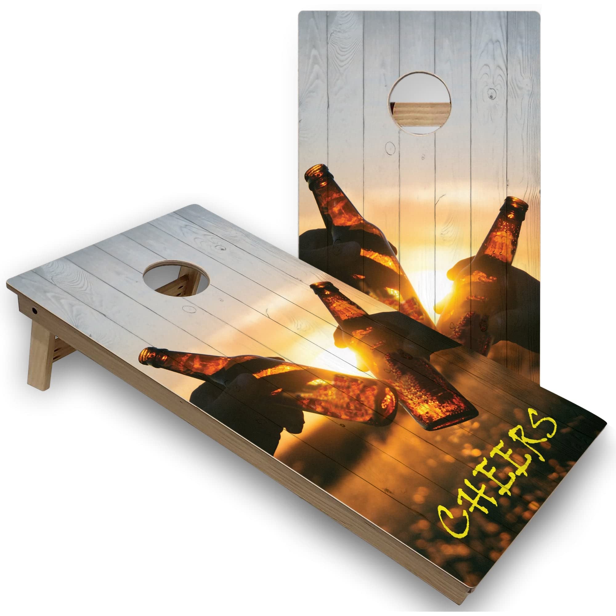 Regulation Corn Hole Game Set - 2x4 Boards with 8 Bean Bags, Carrying Case & Accessories - Perfect for Backyard Parties, Tailgating, and Outdoor Family Fun