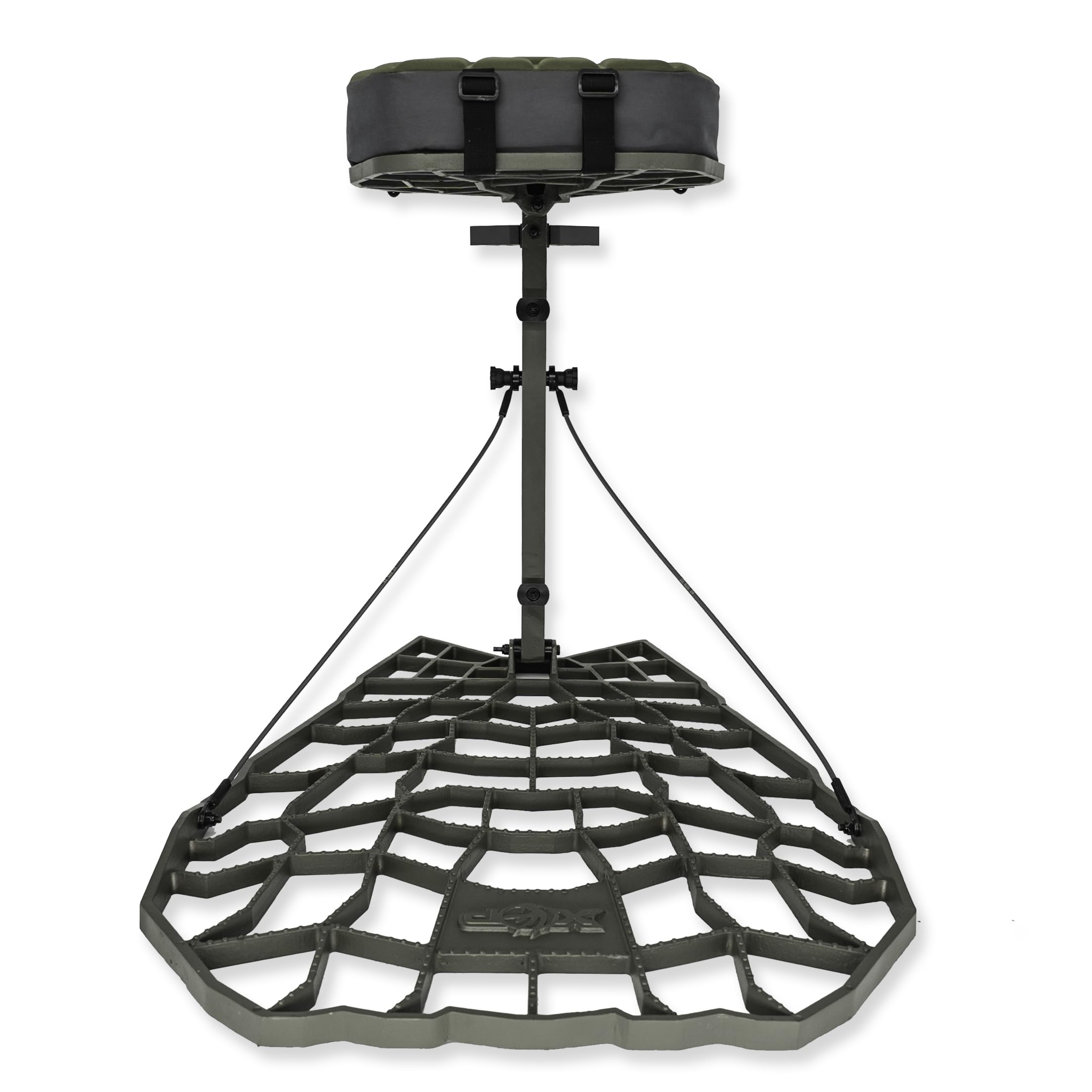 XOP Air Raid Evolution Hang-On Tree Stand - Lightweight Cast Aluminum Hunting Stand for Deer Hunting - 21.5
