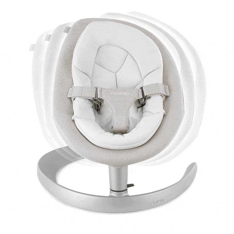 Nuna Leaf Grow Baby Swing with Toy Bar - Adjustable Infant Seat for Newborns to Toddlers - Perfect for Nursery, Living Room & Outdoor Use