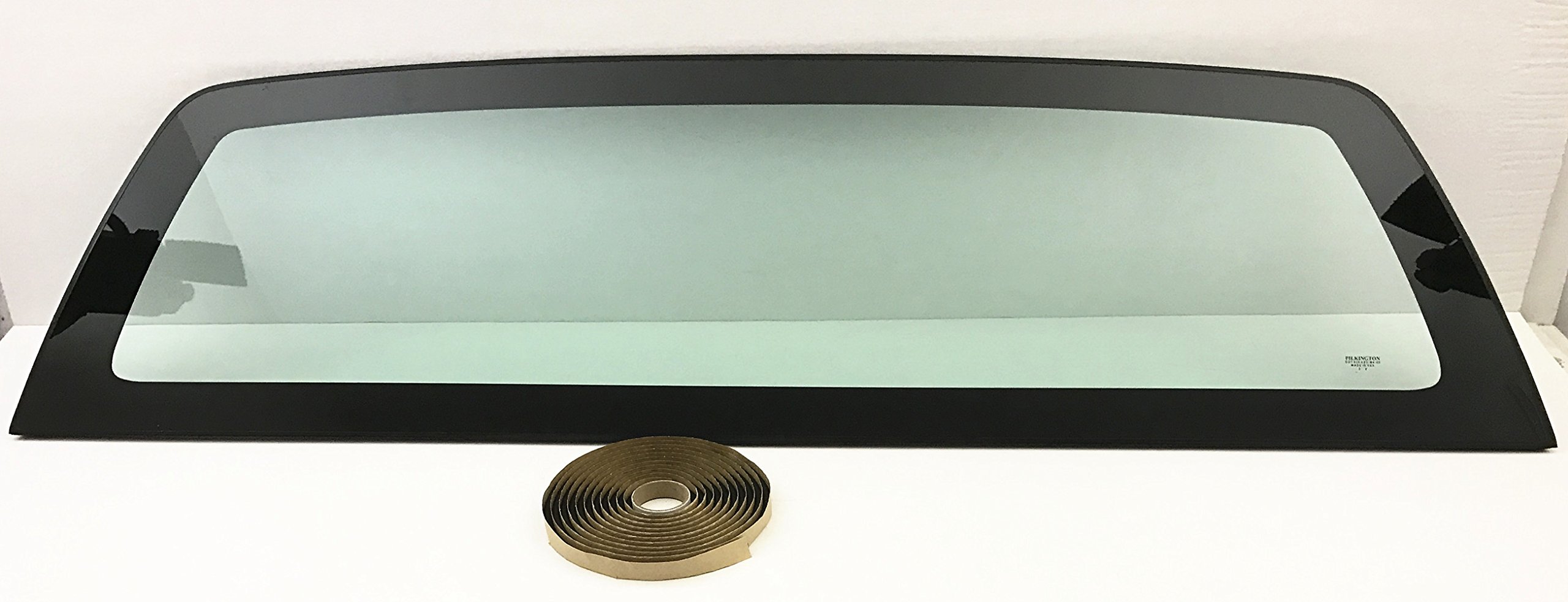 Ford F150 Pickup 2004-2014 Rear Window Glass Replacement - Tempered, Solar Control, Clear Stationary Back Glass with Free Butyl Tape | Perfect for Truck Upgrades & Heat Protection