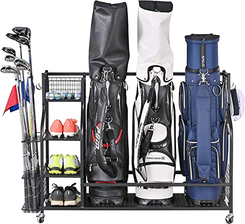 Black-3 Golf Bag Rack