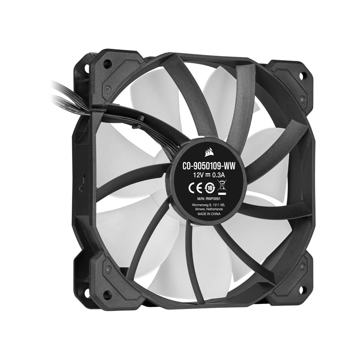 Corsair iCUE SP120 RGB ELITE High Performance 120mm PWM Cooling Fan - Triple Pack with Lighting Node CORE - Perfect for PC Gaming, Case Cooling, and Custom RGB Builds