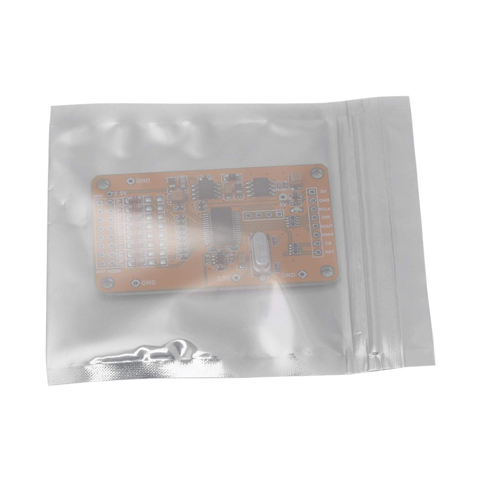 100Pcs Anti Static Resealable Storage Bags - Holographic CPP Plastic Zip Lock Pouch for Electronic Components (3.5 Inches) - Perfect for Organizing Small Parts, Jewelry, Crafts & DIY Projects
