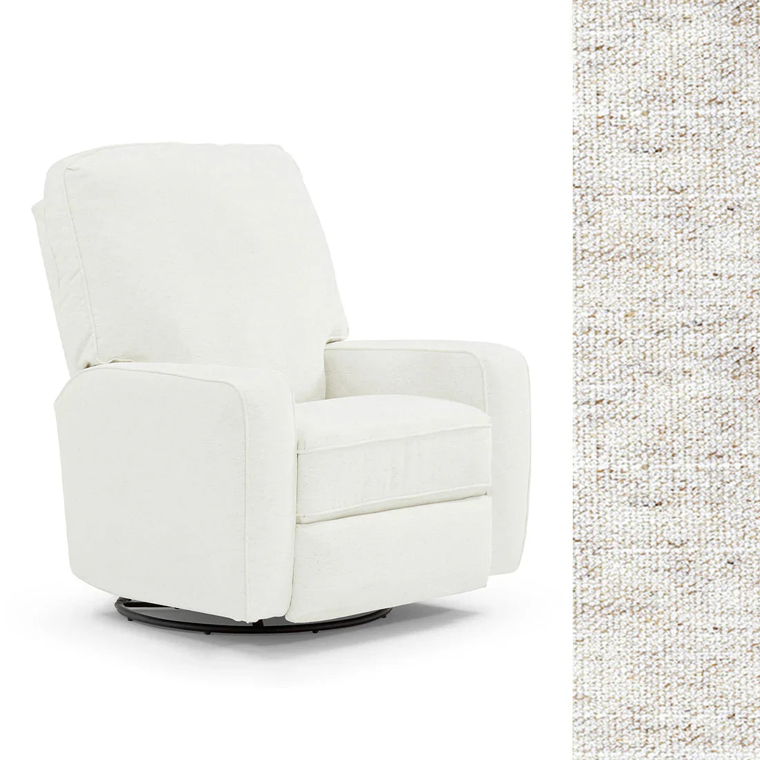 Bilana Swivel Glider Recliner Chair - Best Comfort for Living Room, Nursery & Office - Ergonomic Design with Smooth 360° Rotation