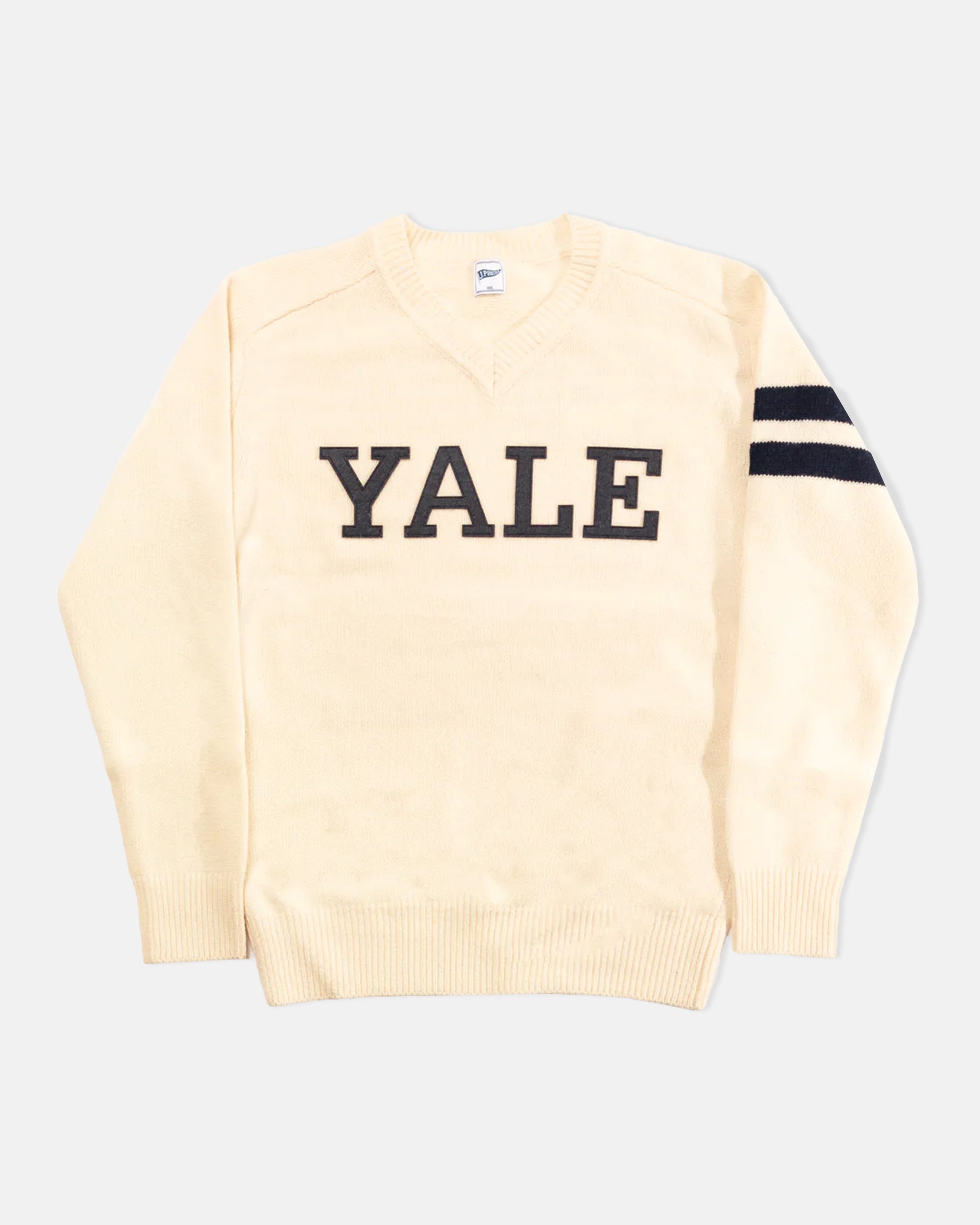 Yale Trim Fit Wool Varsity V-Neck Sweater for Men - Classic Preppy Style for Fall & Winter - Perfect for Casual Wear, Office, and Campus Fashion
