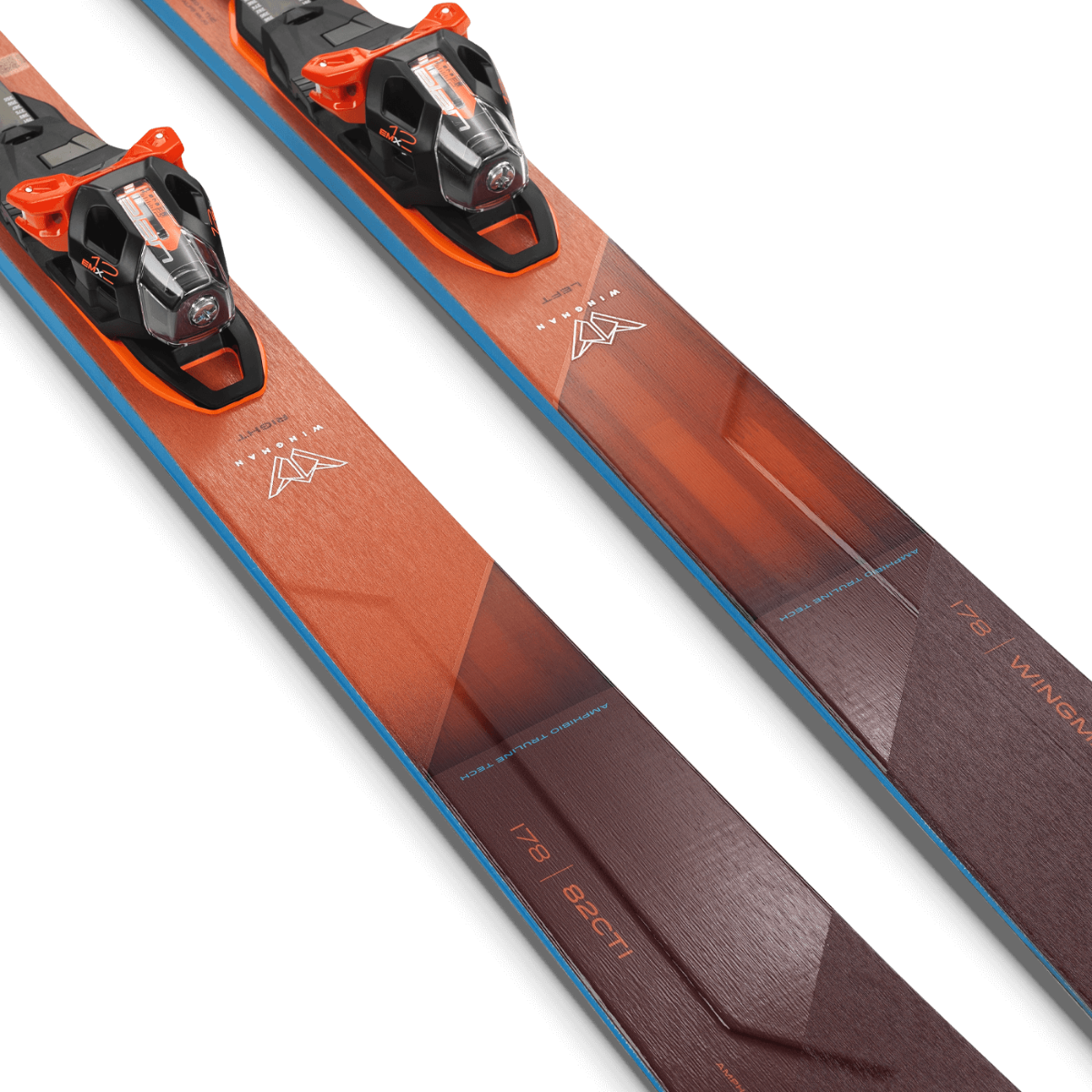 Elan WINGMAN 82 CTI FX Skis with EMX 12.0 DB192319 Bindings 2025 - Perfect for All-Mountain Skiing and Freeride Adventures