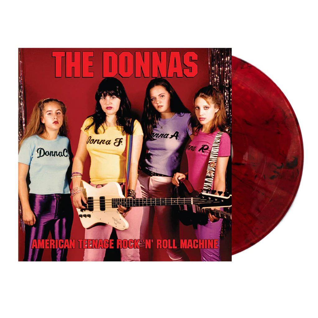 American Teenage Rock N Roll Machine Limited Edition Fire Orange & Black Swirl Vinyl Record - Perfect for Collectors & Vintage Music Lovers