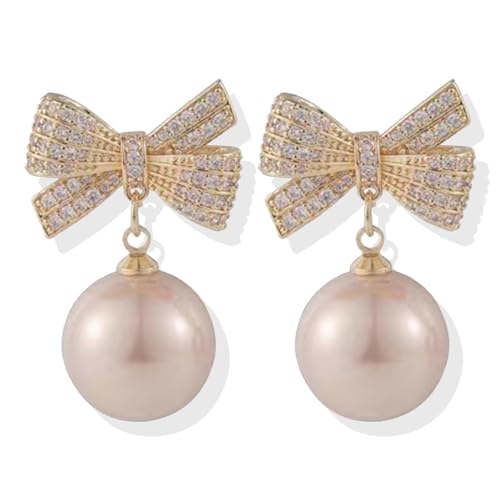 V-White Earrings