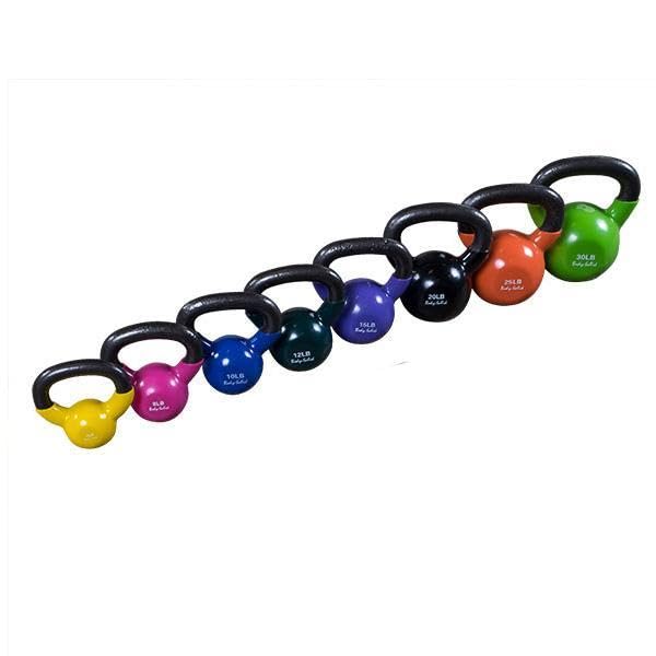 Body-Solid Vinyl Coated Kettlebells with Ergonomic Grip Handles - Ideal for Weight Training, Core Workouts & Home Gym Equipment | Perfect for CrossFit, HIIT & Strength Training