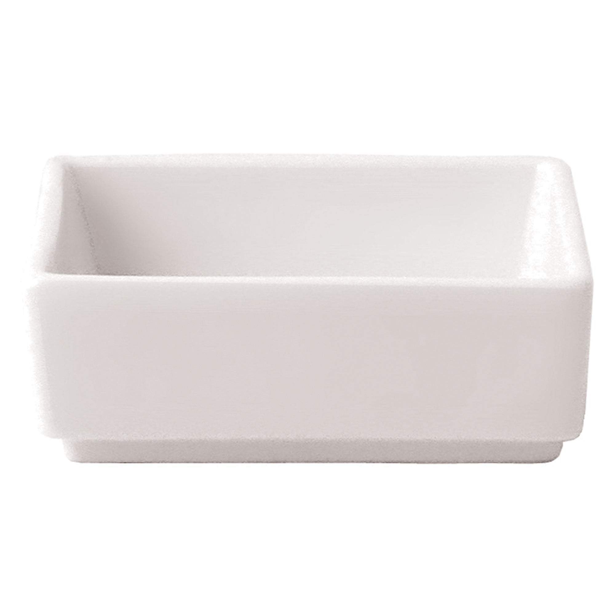 Premium 2 oz Square Porcelain Dish - Elegant Small Appetizer Plate for Tapas, Sushi, Condiments & Desserts - Perfect for Dinner Parties, Catering & Home Decor