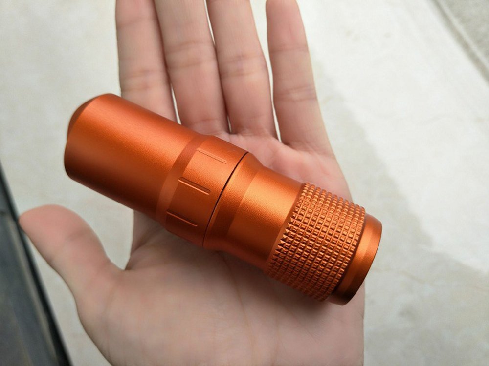 Waterproof EDC Capsule Tube - Portable Survival Waterproof Pill Container for Outdoor Adventures, Emergency Kits & Camping Gear (Orange) - Perfect for Hiking, Travel & First Aid Preparedness