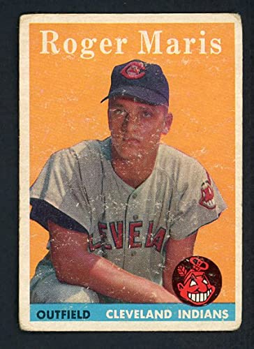 1958 Topps #47 Roger Maris Indians Baseball Card GD-VG Condition - Vintage Sports Collectible for Display & Investment | Perfect for Baseball Memorabilia Collections and Fan Cave Decor