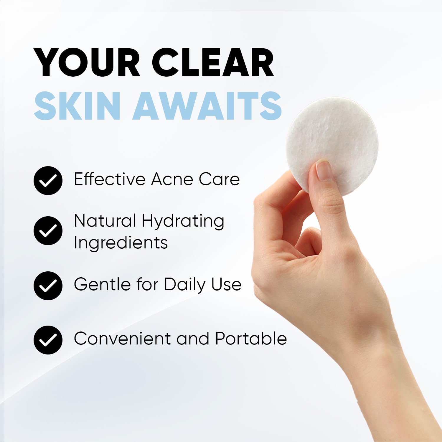 ESTETIST Salicylic & Glycolic Acid Exfoliating Face Pads - Hydrating Acne Treatment with Natural Extracts | Gentle Cleansing Pads for Men & Women | 60 Count | Perfect for Daily Skincare Routine & Travel