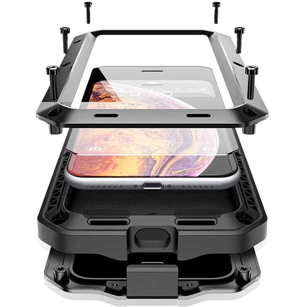 Durable Metal & Soft Silicone iPhone 13 Pro Case - Shockproof Full Protective Bumper Cover for Everyday Use, Travel & Outdoor Activities