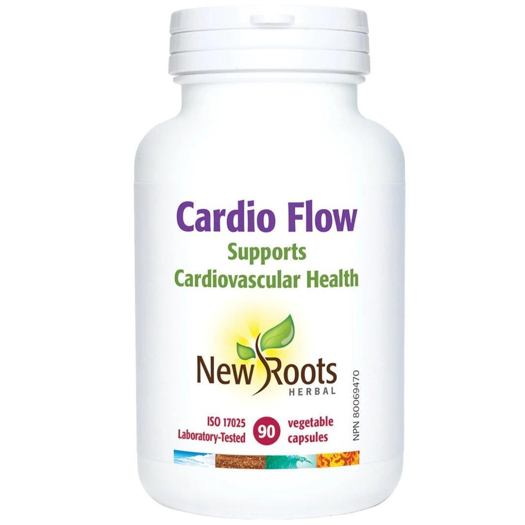 New Roots Cardio Flow 90 Veggie Caps - Heart Health Supplement for Blood Pressure & Circulation Support - Perfect for Active Adults & Seniors