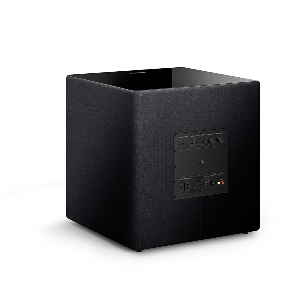 KEF Kube 15 MIE Powered Subwoofer - High Performance Home Theater & Music Bass Speaker for Immersive Audio Experience