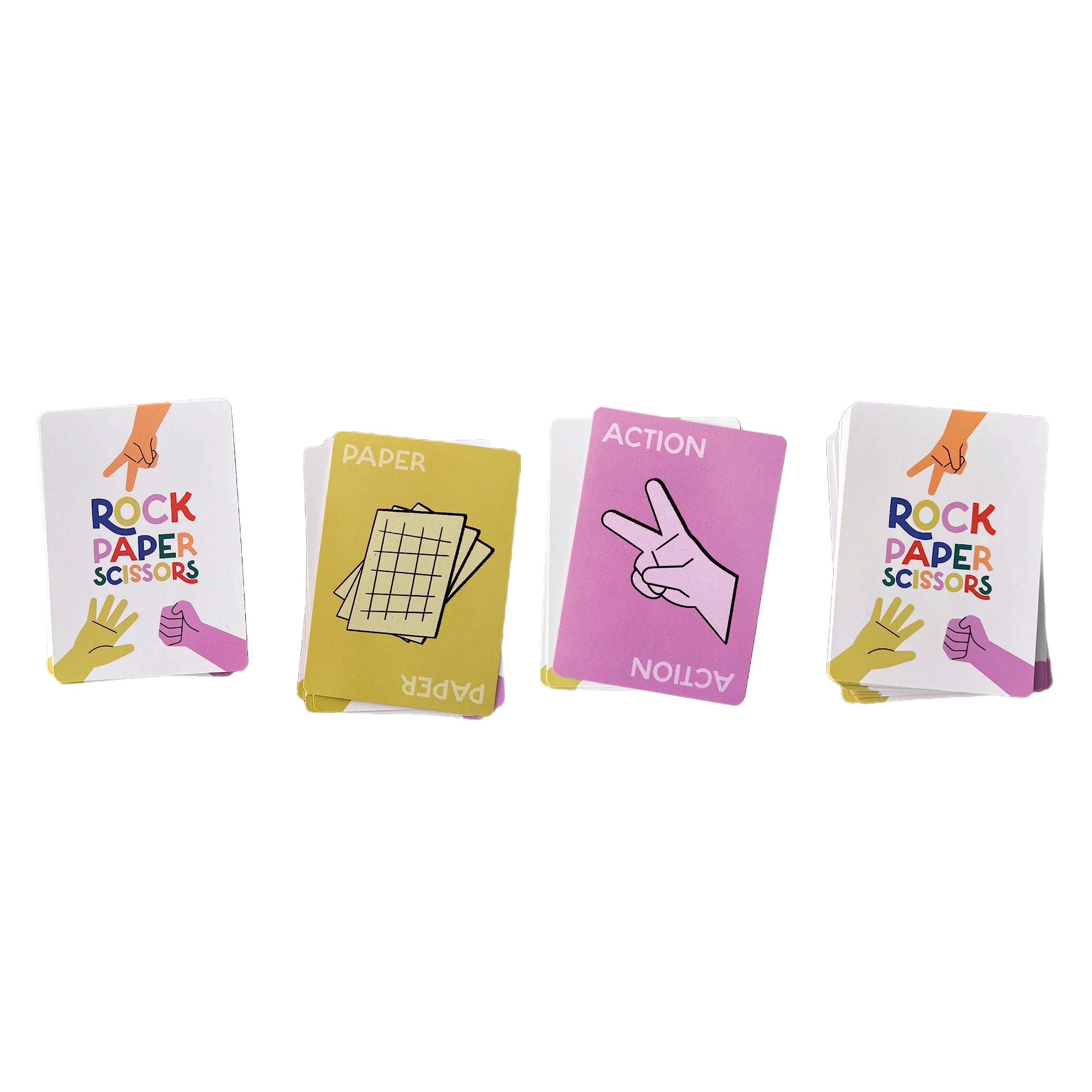 Rock Paper Scissors Card Game - Fun Family Party Game for Kids & Adults - Perfect for Game Nights, Travel, and Classroom Activities