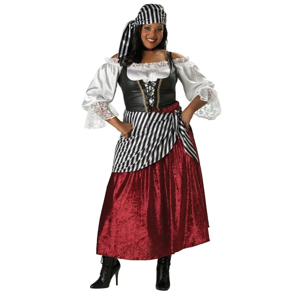 InCharacter Costumes Women's Plus-Size Pirate Wench Costume for Adults - Perfect for Halloween, Cosplay, Renaissance Fairs & Themed Parties