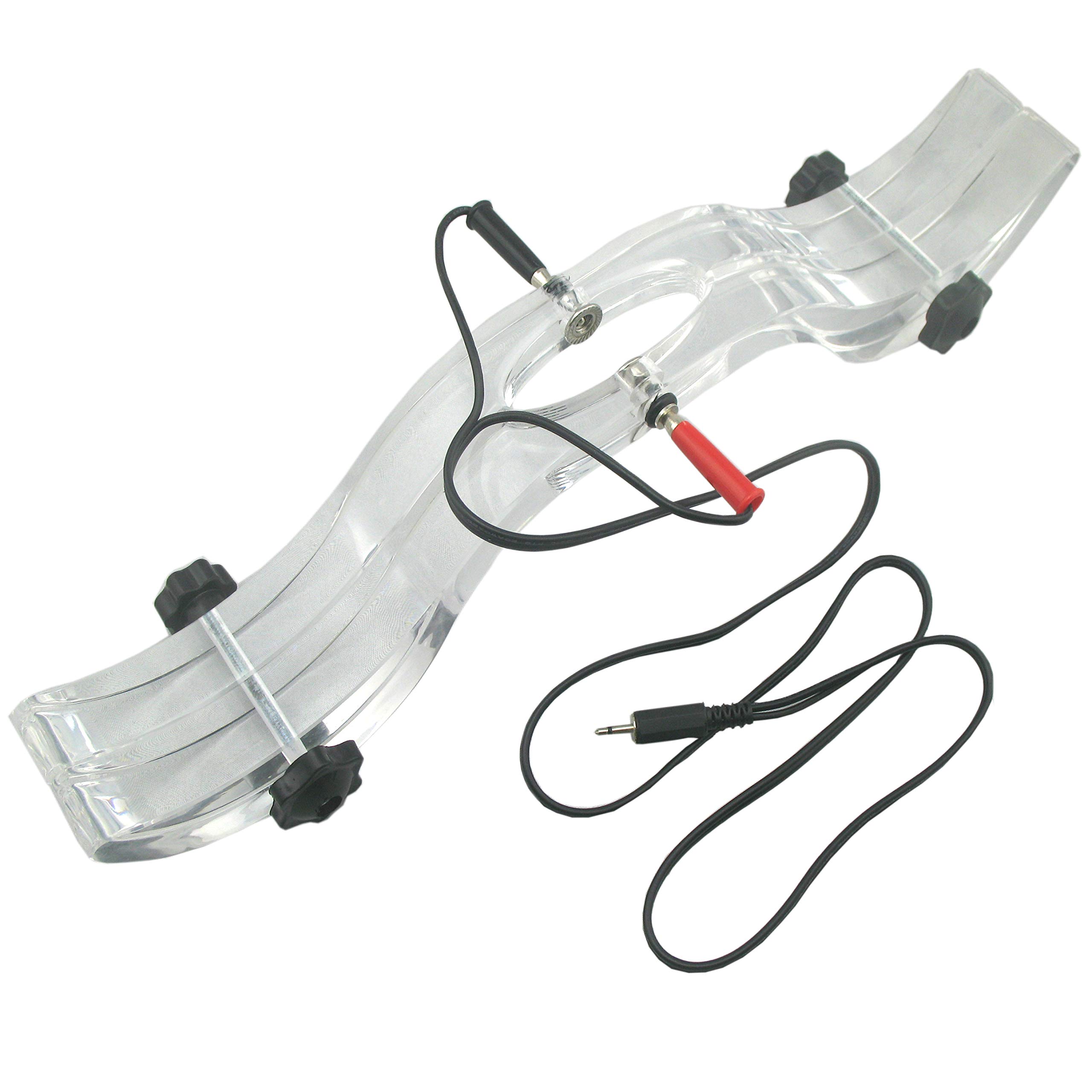 Electric Shock Acrylic Humbler with Power Box - BDSM Kneeling Punishment Toy for Men, Adjustable Restraint Device for Dominance Play - Perfect for Adult Roleplay, Bondage & Fetish Scenes