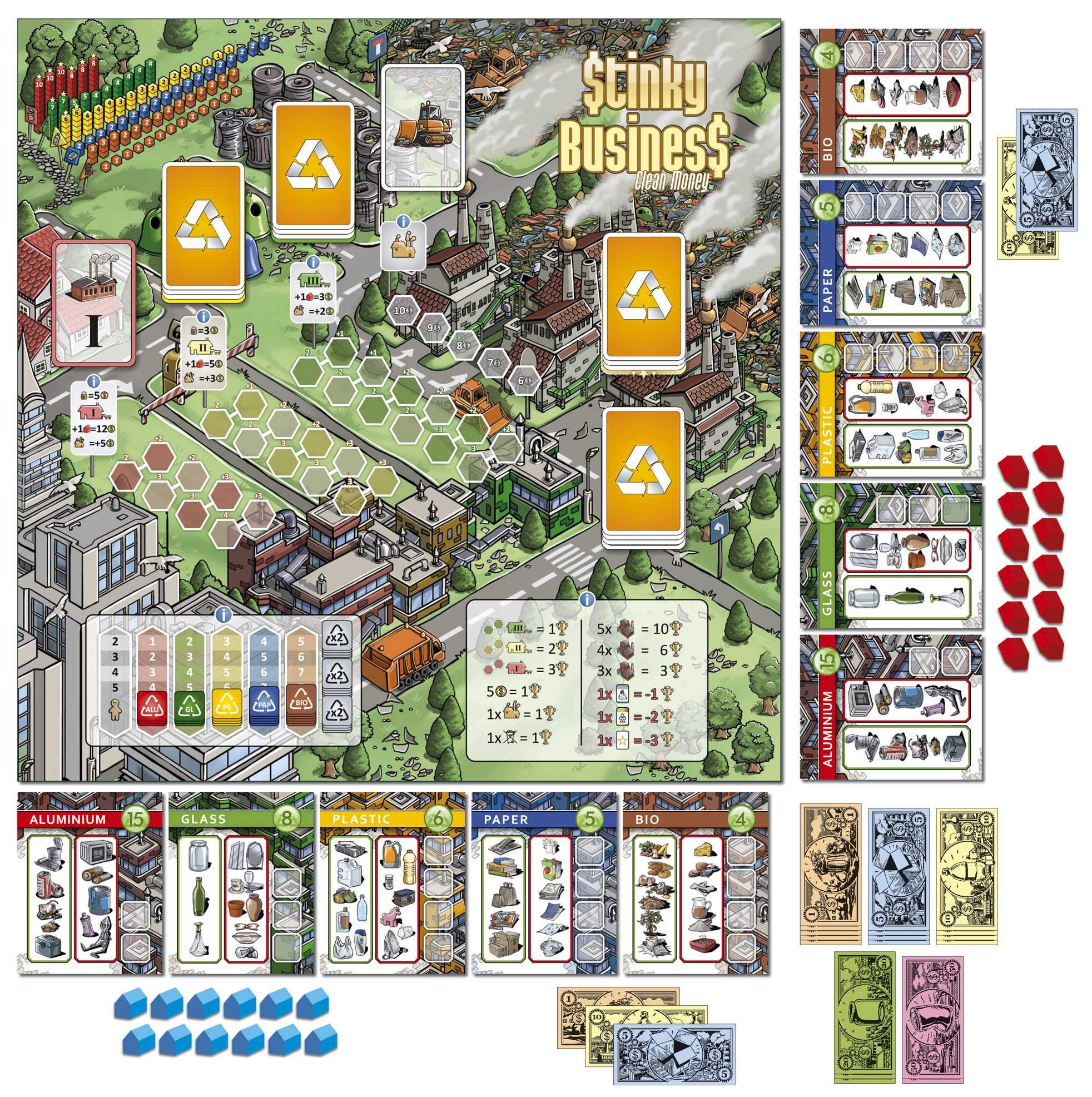 Stinky Business Board Game - Fun Family Strategy Game in German, English & Polish | Perfect for Game Nights & Parties
