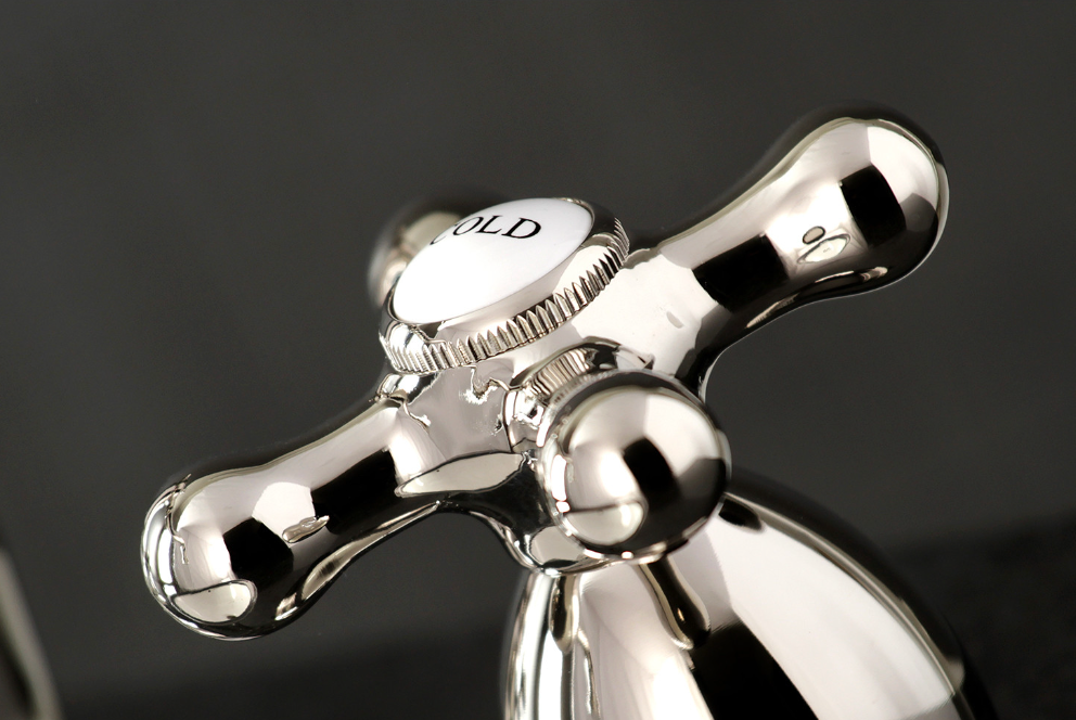 Heritage 8 Inch Widespread Bathroom Faucet with Cross Handles - Classic Design for Vanity Sinks, Perfect for Traditional and Modern Bathrooms