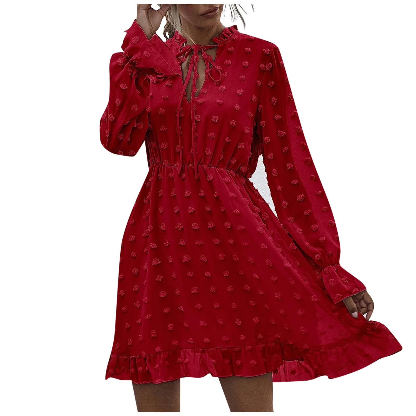 Elegant Long Sleeve High Waist Dress for Women - Fashionable Office & Party Wear - Perfect for Work, Date Night & Special Occasions