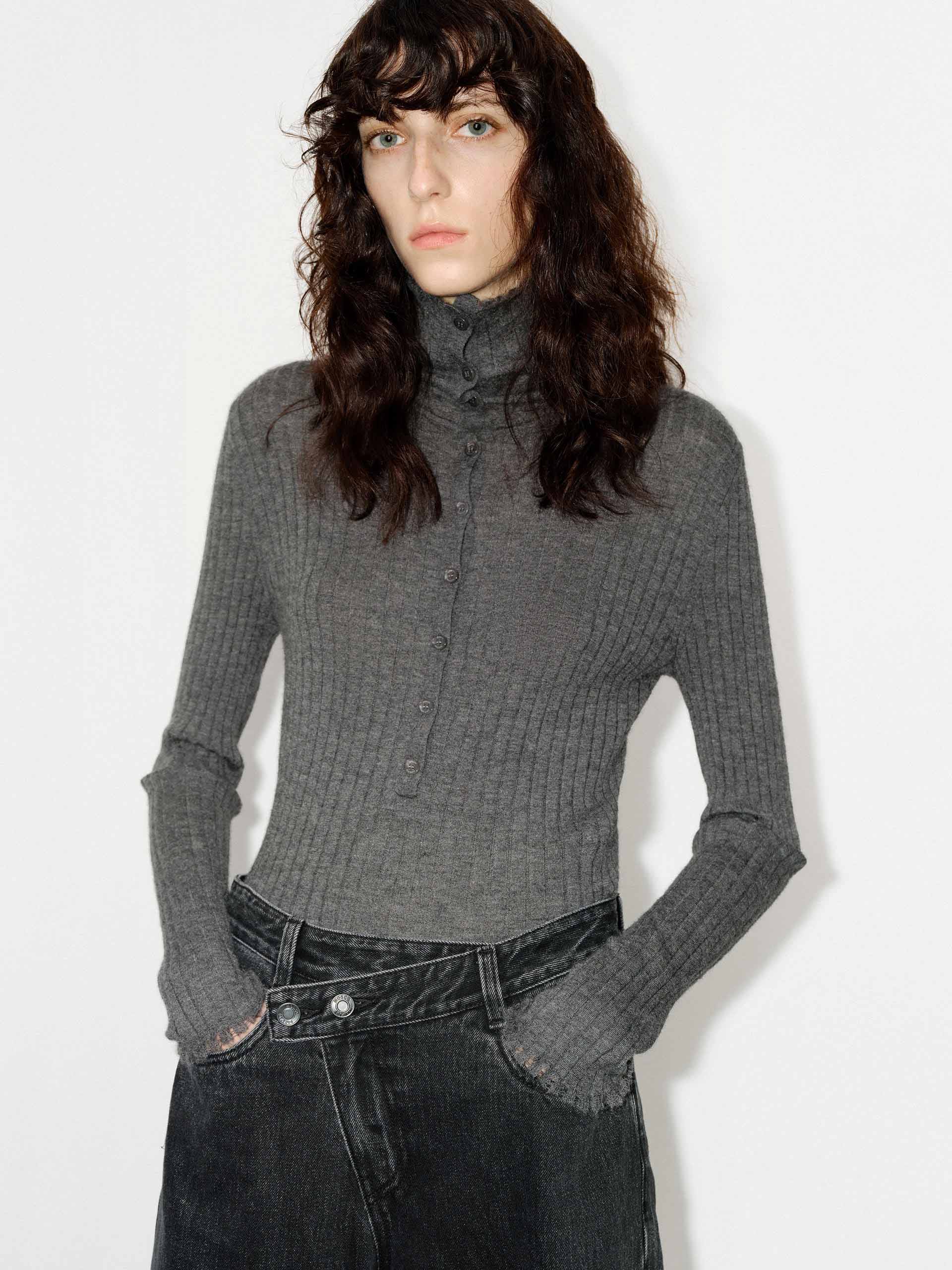 Women's Stylish Half Button Turtleneck Sweater - Soft Knit Pullover for Fall & Winter | Perfect for Office, Date Night & Casual Outfits