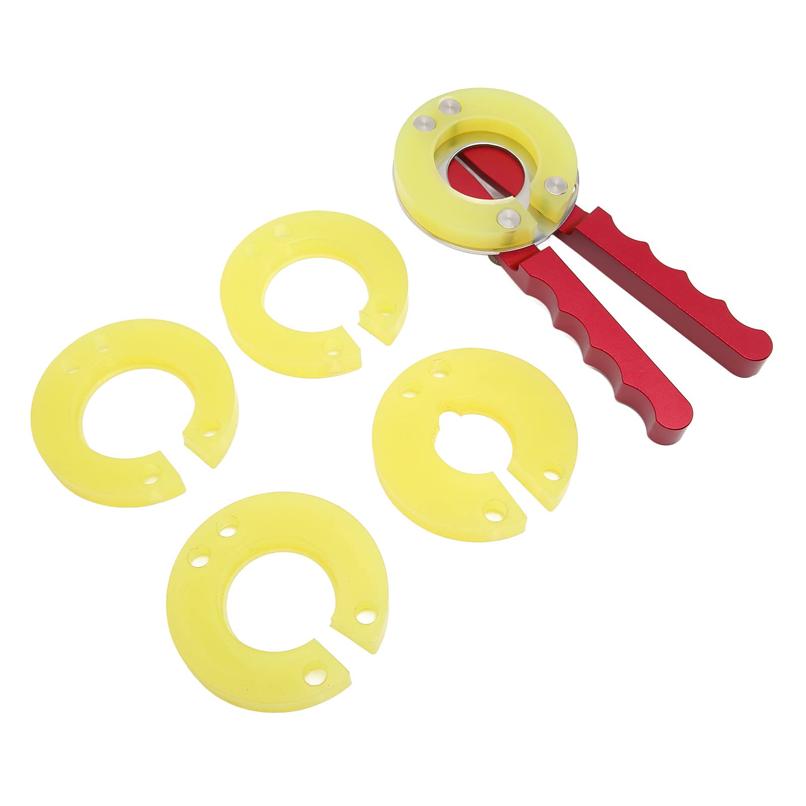 Professional Watch Bezel Ring Opener Tool - Adjustable Watch Back Case Remover with 4 Replacement Bezels & Alloy Handle - Perfect for Watch Glass Mirror Replacement & Watch Repair at Home or Workshop