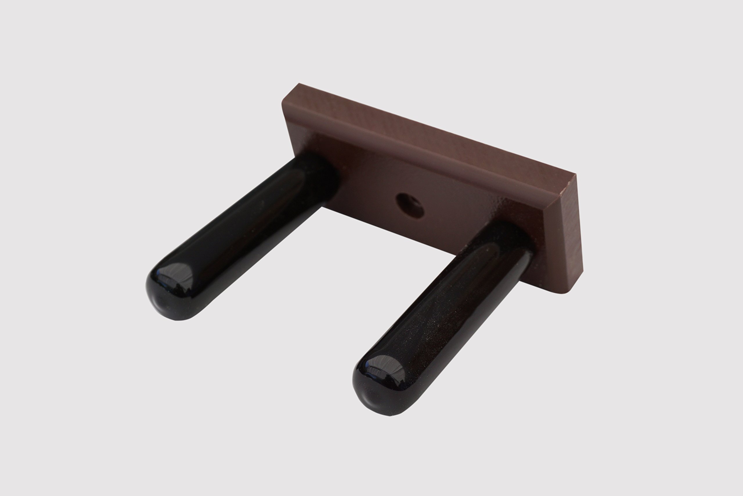 Heavy Duty Snow Shovel Holder - Made in USA - Wall Mounted Garage Storage - Brown - Perfect for Winter Tool Organization in Home & Garage