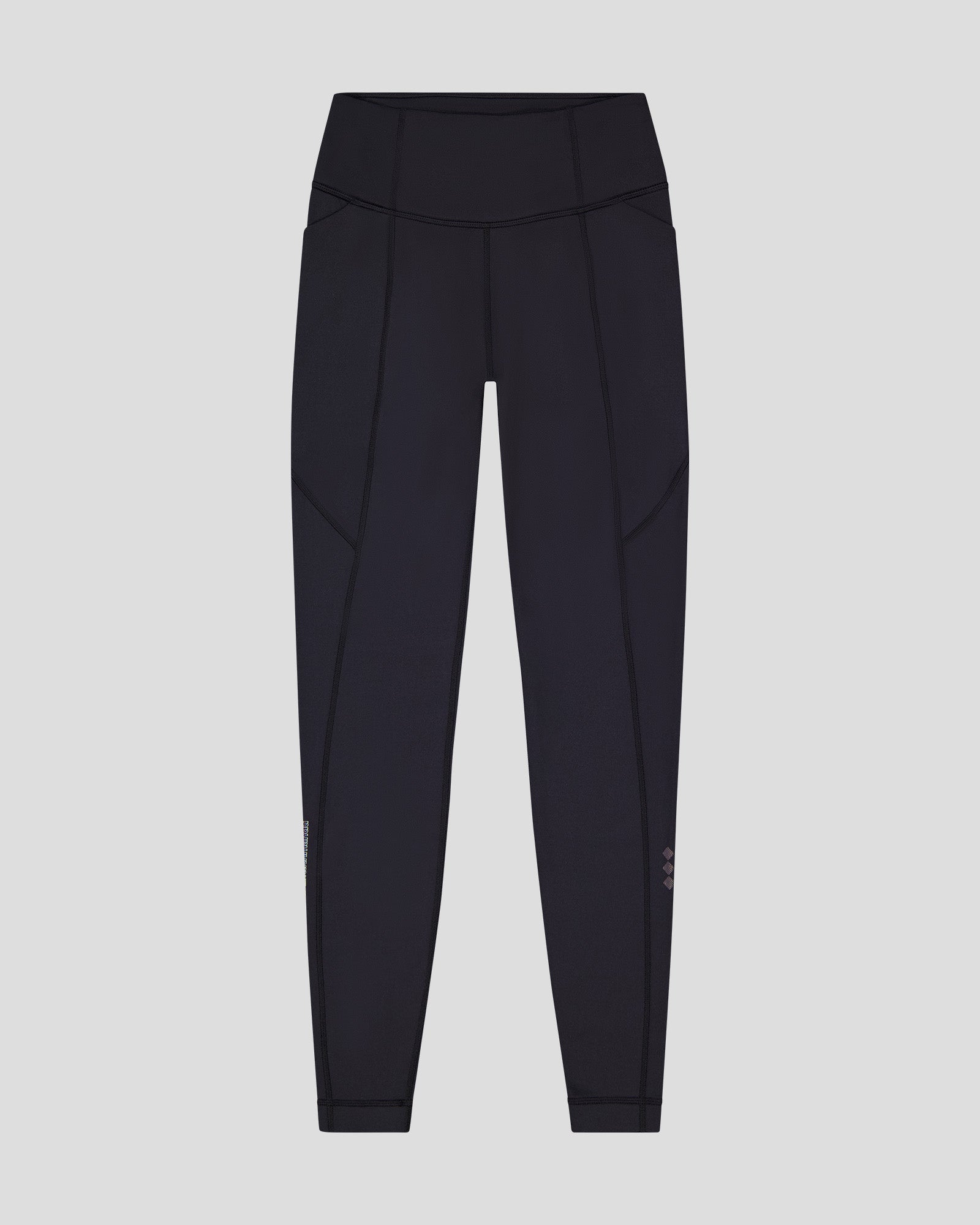 Women's Seeker Winter Leggings - Thermal Fleece Lined, High Waisted, Black Stingray Pattern for Yoga, Running & Cold Weather Activities