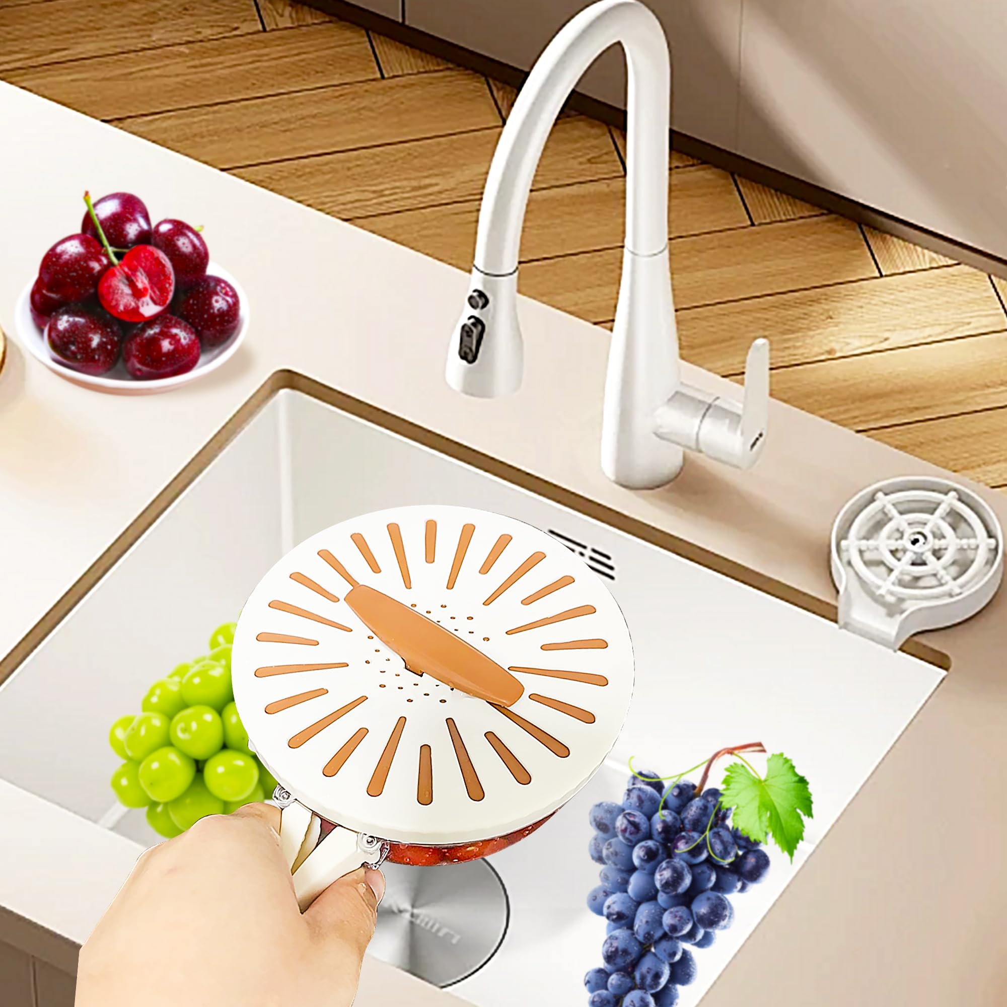 2-in-1 Fruit and Vegetable Washing Bowl with Strainer & Drainer - Kitchen Colander Basket with Handle for Efficient Produce Cleaning - Perfect for Washing Berries, Salad Greens, and Fresh Vegetables