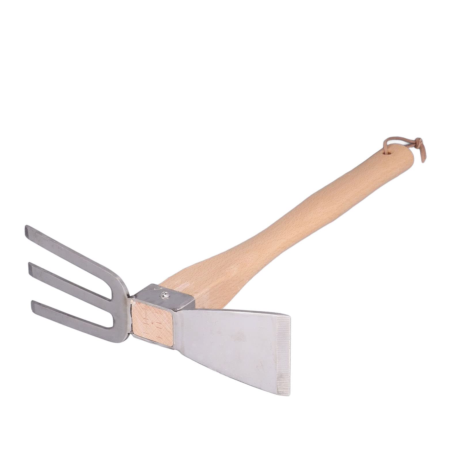 Shanrya Lightweight Gardening Hoe & Rake Hand Tool for Miniature Gardens - Perfect for Weeding, Soil Cultivation & Small Space Gardening