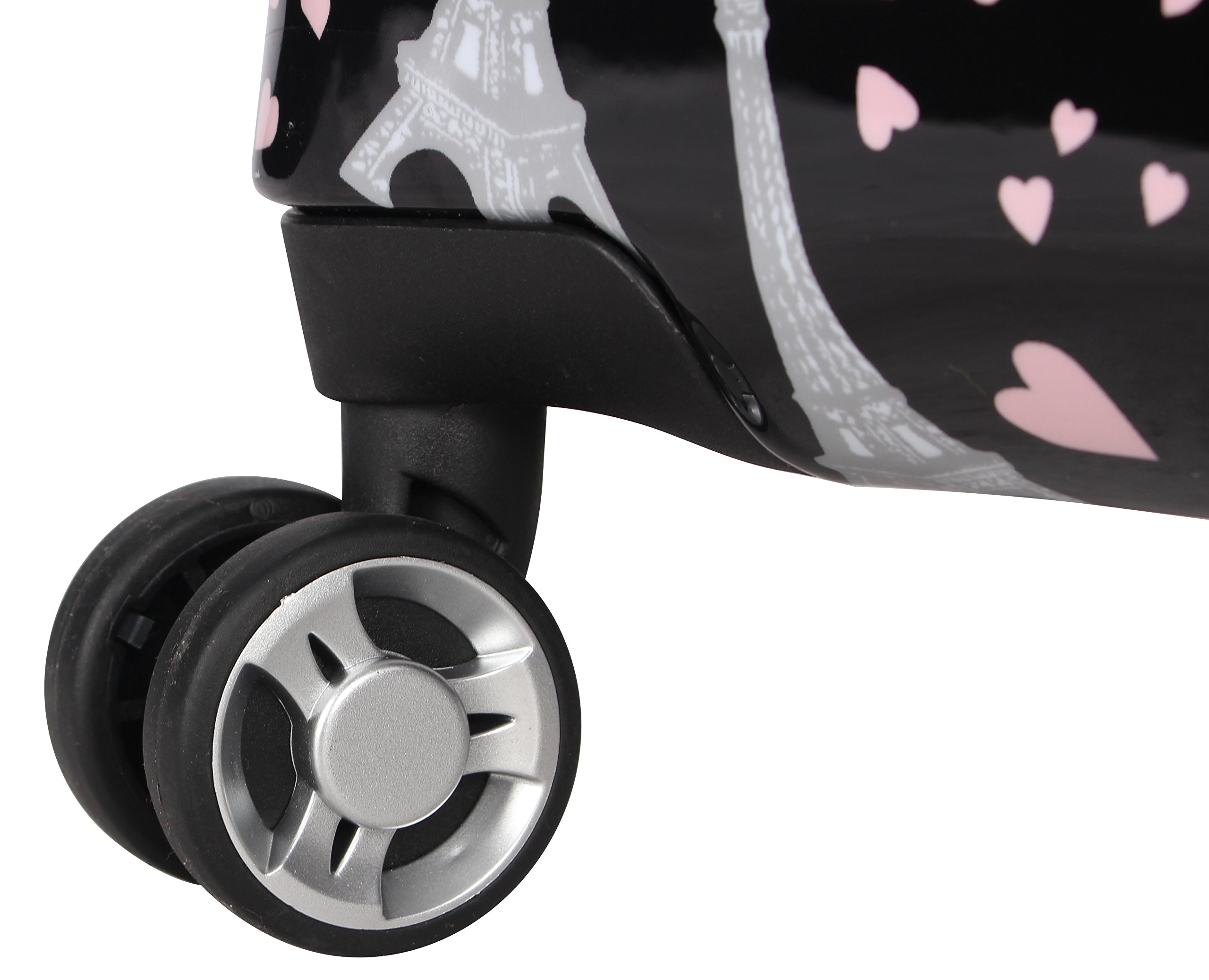 Betsey Johnson 30 Inch Expandable Hardside Luggage - Lightweight ABS+PC Checked Suitcase with 8 Spinner Wheels & Scratch Resistant Design | Perfect for Air Travel, Business Trips & Vacation Getaways