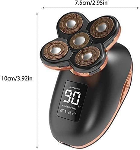 Premium Electric Razor for Bald Men - Rechargeable Wet & Dry Rotary Shaver with Waterproof Design & Easy Cleaning | Perfect for Travel, Gym & Daily Shaving Routine